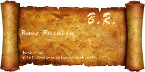 Basz Rozália névjegykártya