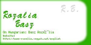 rozalia basz business card